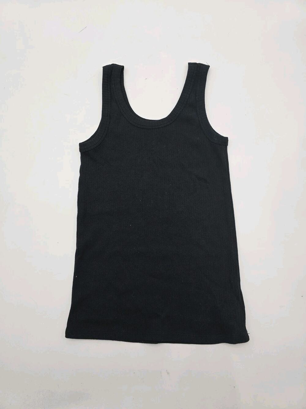 Carve Designs Tank Top Womens Small Black Ribbed Organic Cotton Modal Blend